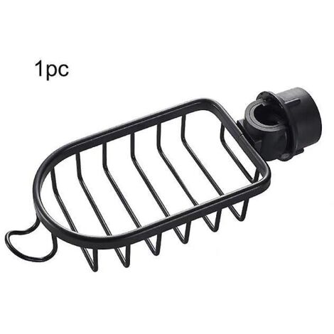 Panier de rangement de douche en aluminium pour cuisine salle de bain Stockage à couche unique pour shampooing savon douche rangement étagère support organisateur