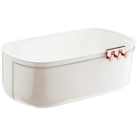 Panier de rangement égouttoir pour fruits et légumes blanc
