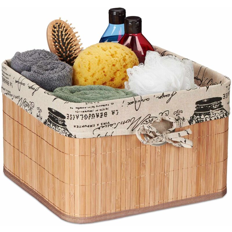 Panier de rangement en bambou
