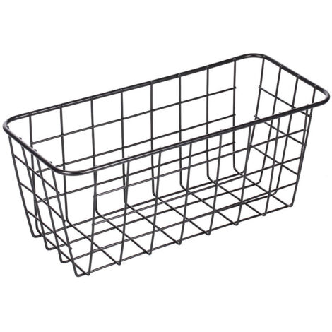 Panier de rangement en métal, organisateur d'étagère de salle de bain sans perçage, support mural pour étagère créative