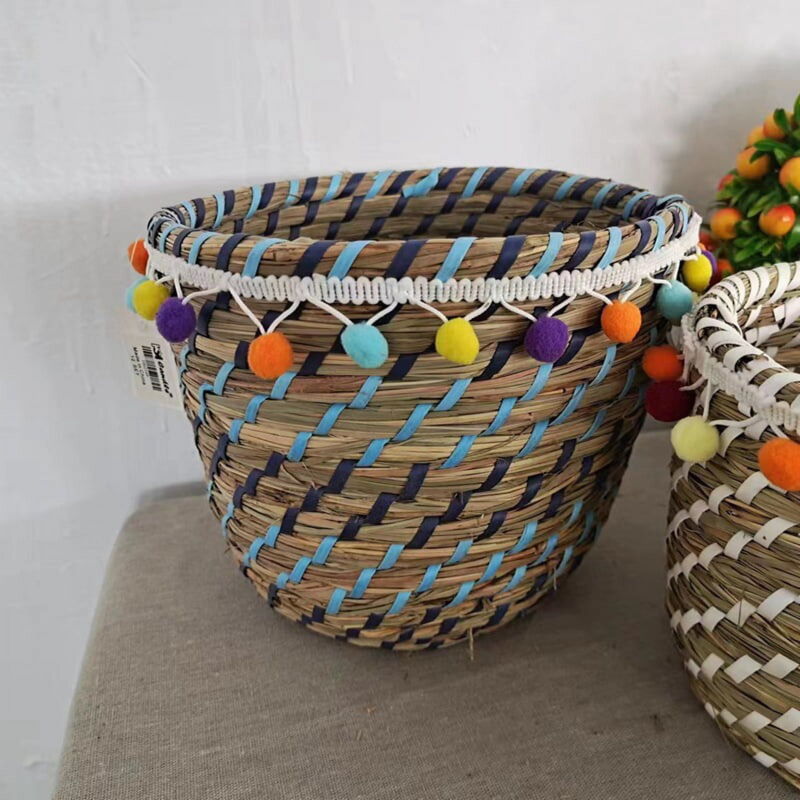 Panier de rangement en osier pour bureau, panier pour compositions florales, panier pour articles divers