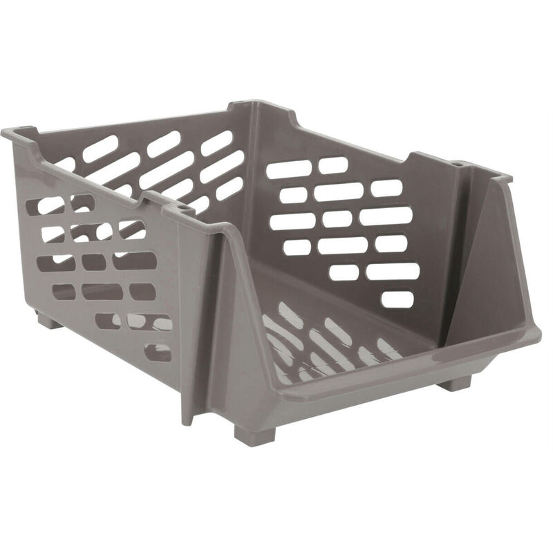 Panier de rangement en plastique, 44 x 36 x 20 cm