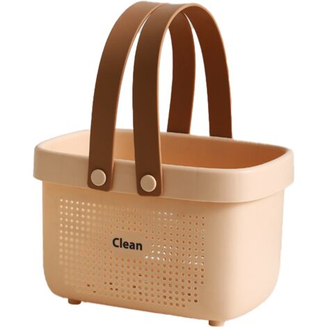Panier De Rangement En Plastique Fourre-Tout De Chariot De Douche Portable Avec Organisateur De Bain À Poignée