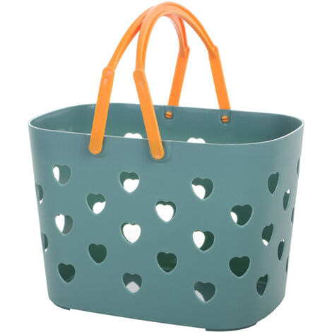 Panier De Rangement En Plastique Pour Fourre-Tout De Douche Portable Avec Boîte À Poignée