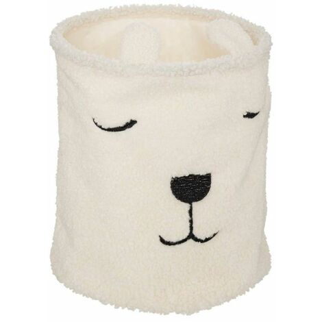 Panier de Rangement Enfant Bouclette 40cm Blanc
