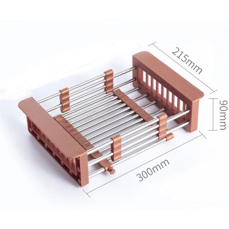 Panier de rangement extensible pour évier - Pour la cuisine et le savon
