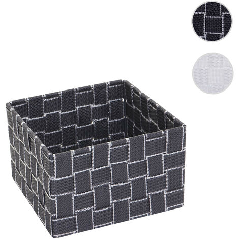 Panier de rangement HWC-C37, 12x19x19cm - blanc