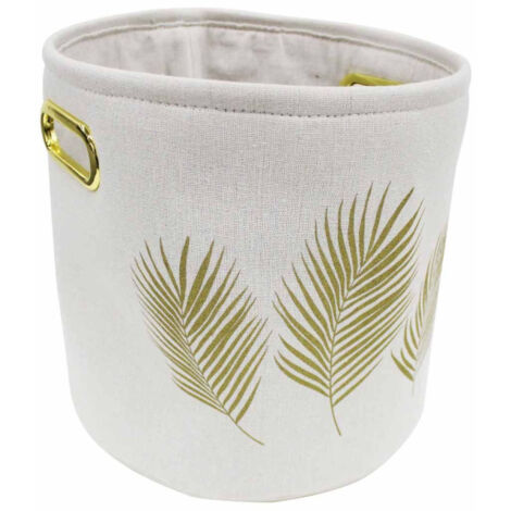 Panier de Rangement Imprimé "Orbella" 30cm Blanc