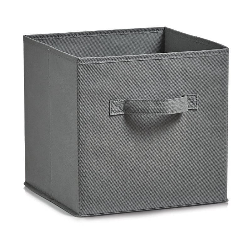 Panier de rangement, organisateur, couleur gris, 26 x 26 x 26 cm Zeller
