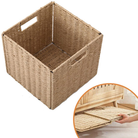 Panier de Rangement Pliable 25x25x25cm - Organisateur Multifonction pour Vêtements Sales/Jouets/Goûters