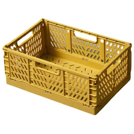Panier de rangement pliable bureau, corbeille multifonction pour snacks, fournitures, maquillage, pliable et portable pour maison/bureau (2214.79.3cm).