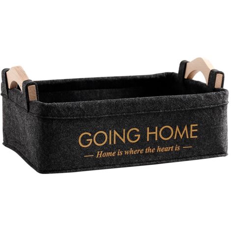 Panier de rangement pliable pour vêtements - Noir