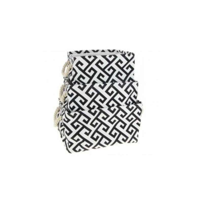 Panier de rangement pliable rectangulaire x 3 - Losange Silumen