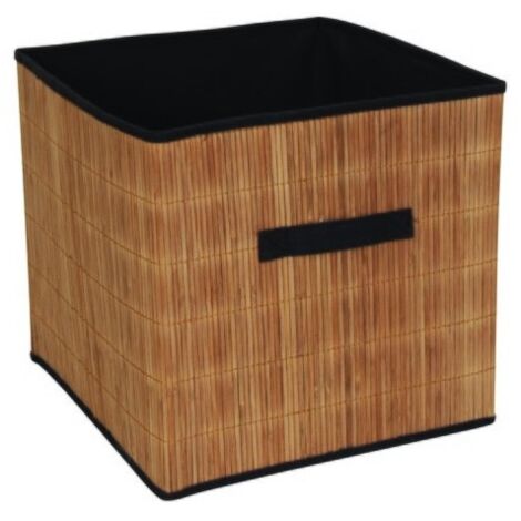 Panier De Rangement Pliant Bambou MSV