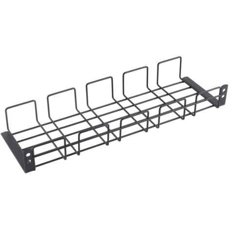 Panier de rangement pour câbles sous bureau, support organisateur et gouttière de câbles