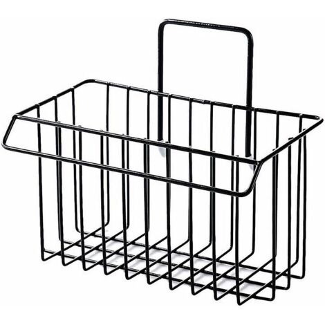 Panier de rangement pour éponge d'évier de cuisine noir sans perçage