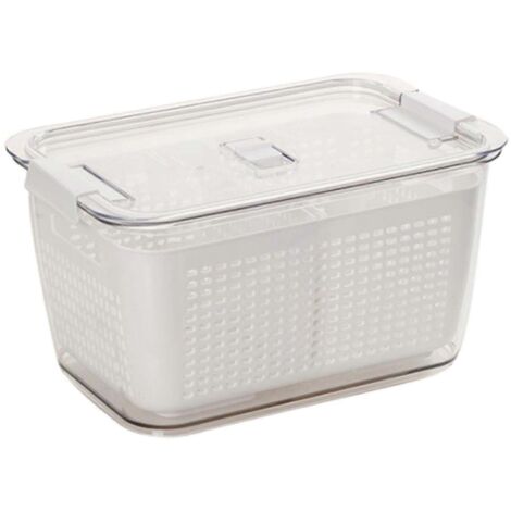 Panier de rangement pour fruits et légumes, boîtes de conservation pour réfrigérateur, bacs de rangement et égouttoir