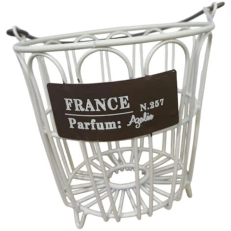 Panier de rangement pour pot de fleurs en fer forg