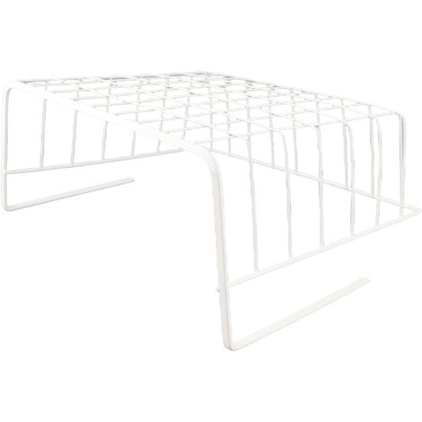 Panier de rangement sous étagère métallique M pour cuisine bureau bibliothèque