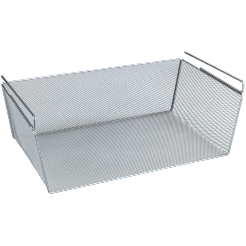 Panier suspendu Wenko 49x28x18 cm métal argenté rangement cuisine corbeille à suspendre organisateur de cuisine panier à suspendre corbeille de