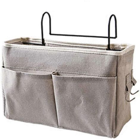 Panier de rangement suspendu pour lit de chevet, étagère de lit en toile imperméable, rangement suspendu pour lit de chevet