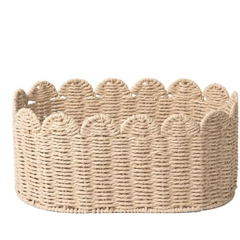 panier de rangement tressé –Panier de rangement pliable, durable et multifonctionnel