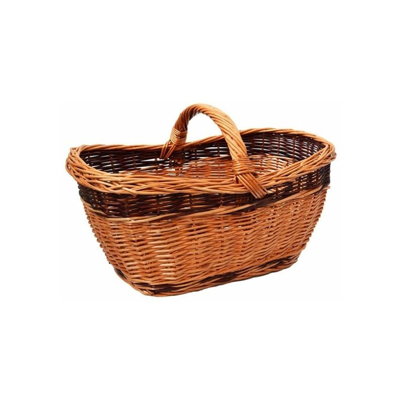 Panier de récoltes en osier Marron