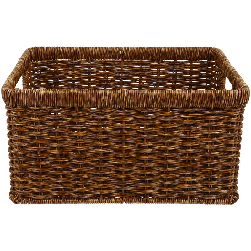 Panier de réception tissé en rotin imitation domestique