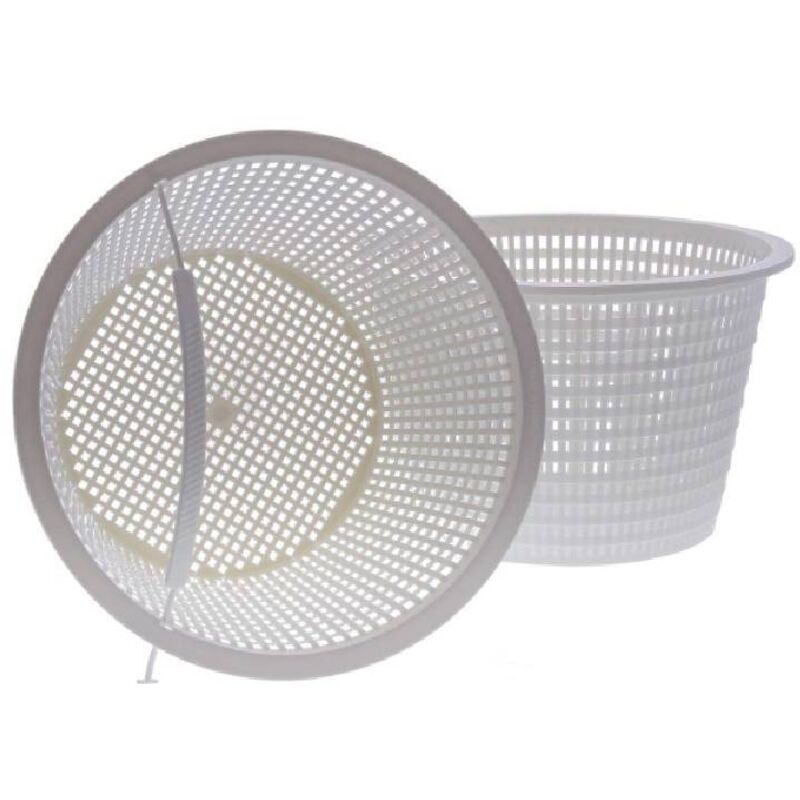 Panier de rechange en plastique pour écumoire de piscine (lot de 2) - Élimine les feuilles et les débris - Hauteur : 8 po