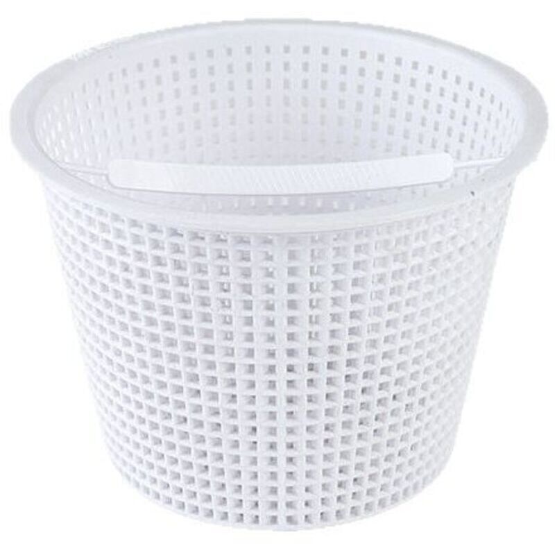 Panier de rechange pour pompe d'écumoire de piscine, grand panier rond de 8 pouces avec bloc de lestage pour retirer les feuilles et les débris.
