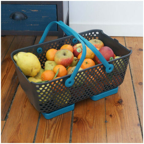 Panier de récolte Kajo Gris 15L - Turquoise