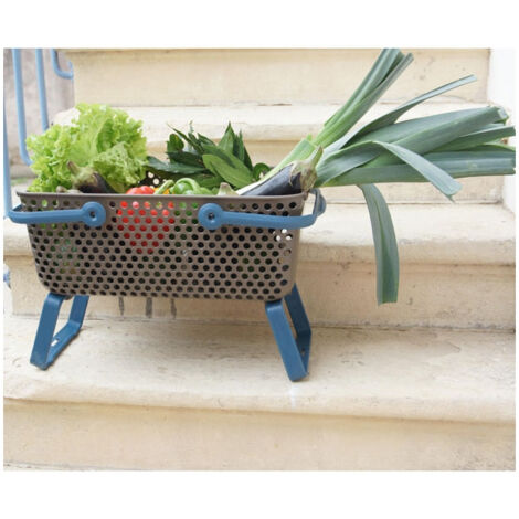 Panier de récolte Kajo Taupe 15L - Bleu