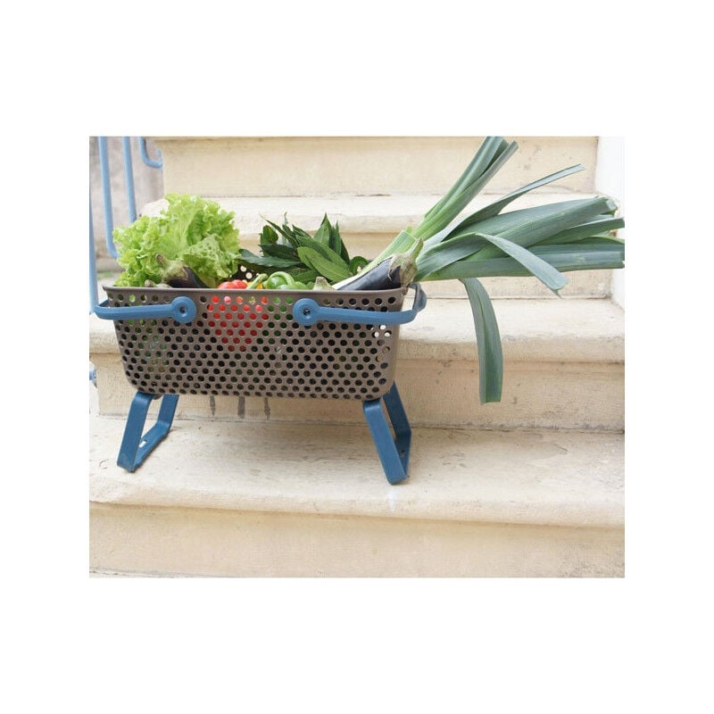 Panier de récolte Kajo Taupe 15L - Bleu