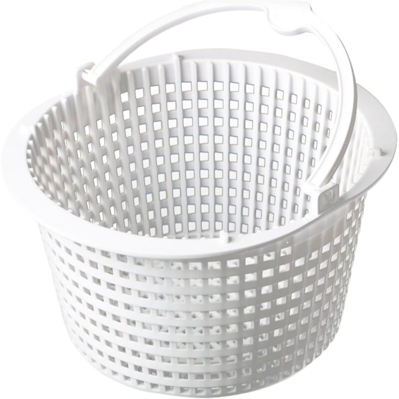 Panier de skimmer de 16 cm, panier de rechange pour skimmer standard, tamis de piscine de 16 cm de diamètre, avec poignée pour un retrait facile,