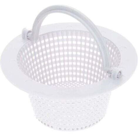 Panier de skimmer piscine 16 cm – préfiltre standard avec poignée ergonomique et résistant au chlore – lot de 1