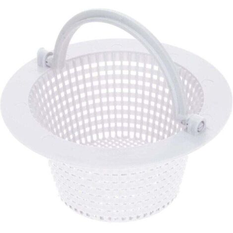 Panier de Skimmer Piscine 16cm I Panier de Rechange pour Skimmer Standard I Préfiltre de Piscine I avec poignée pour Un Retrait Facile I Résistant au Chlore