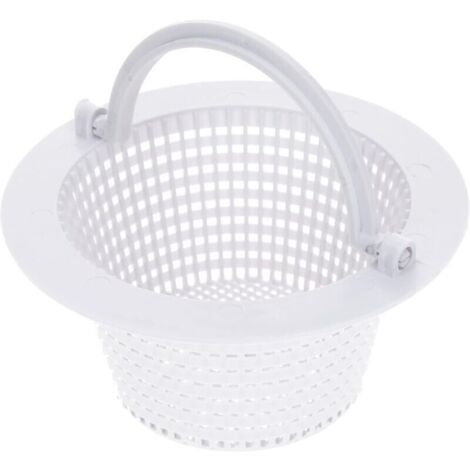 Panier de Skimmer Piscine 16cm I Panier de Rechange pour Skimmer Standard I Préfiltre de Piscine I avec poignée pour Un Retrait Facile I Résistant au Chlore