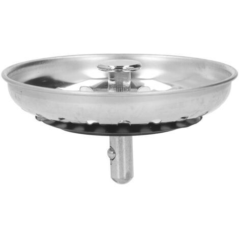 Panier de vidange pour évier de cuisine en acier inox épaissi avec bouchon étanche, accessoire de remplacement durable.