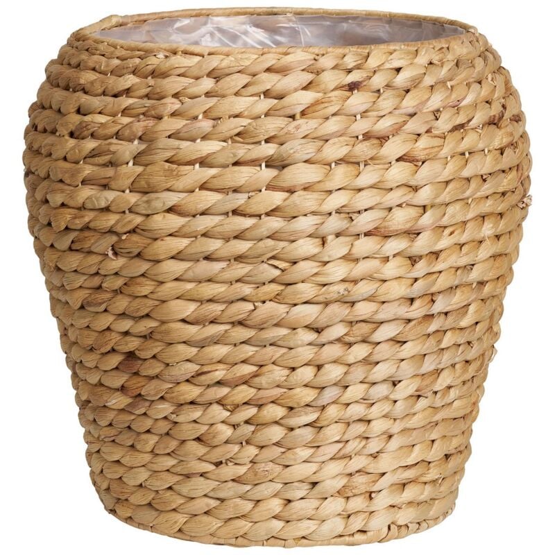 Panier Décoratif de Rangement Denia, Jacinthe d'Eau, Marron, 34,5x34,5x34,5 cm