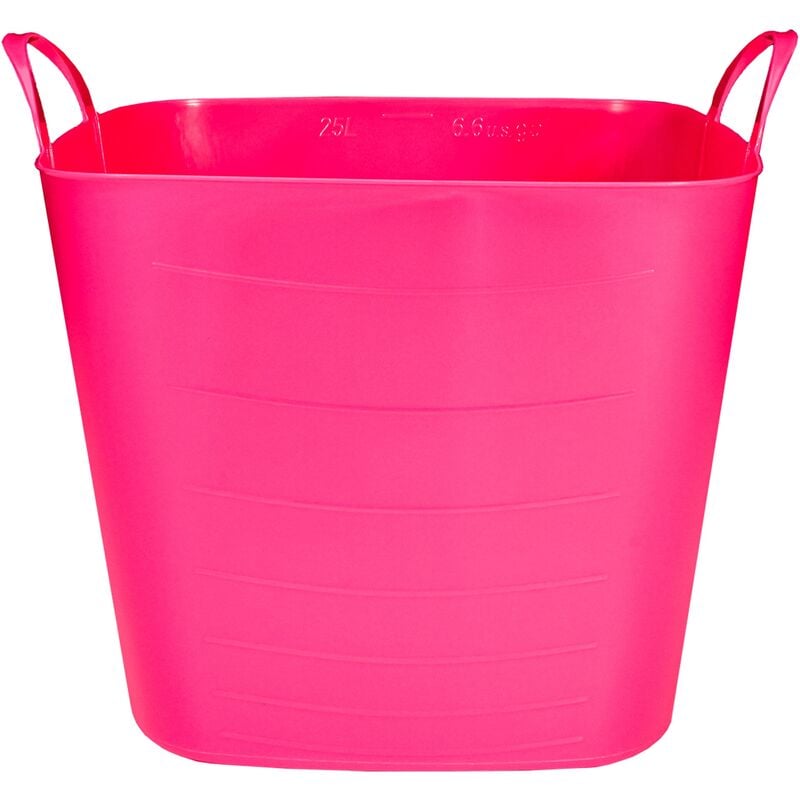 Panier d'histoire de vie grande 40L rose - Noir