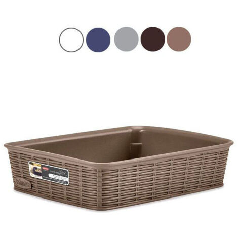 Panier Élégance Gris Cm 25X19 H 6 Stefanpl