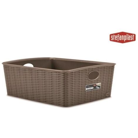 PANIER ELEGANCE L HAUT 36X29X13 CM TAUPE