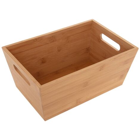 PANIER EN BAMBOU 20x30cm naturel décoratif