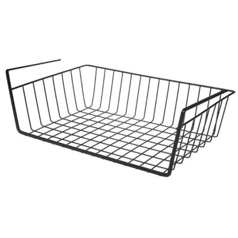Panier en fer forgé Armoire Armoire Porte Organisateur Porte-placard suspendu sous étagère Rangement