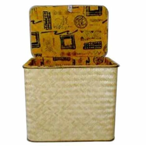 Panier en osier avec coussin 48X34 H.45 20222