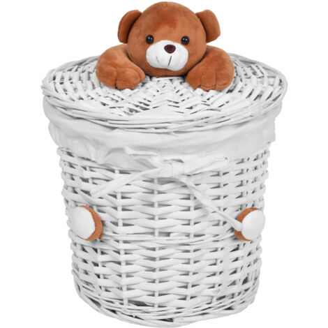 Panier en osier pour ours en peluche 15L