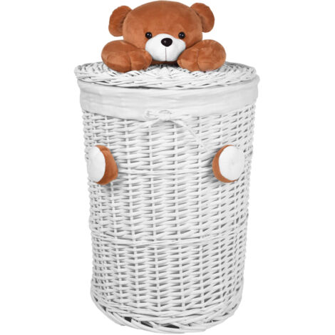 Panier en osier pour ours en peluche 75L