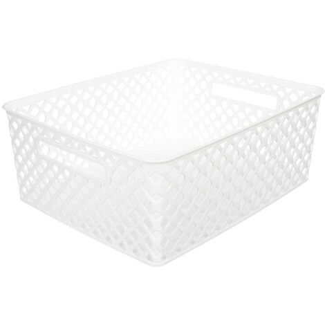 Panier en plastique 11l folk blanc - 5five