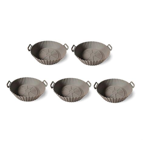 Panier en silicone réutilisable pour poêle à air chaud, gris