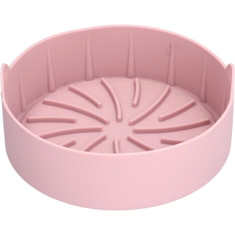 Panier en Silicone Rose 22CM pour Friteuse, Accessoire de Cuisson et Pâtisserie Multifonction
